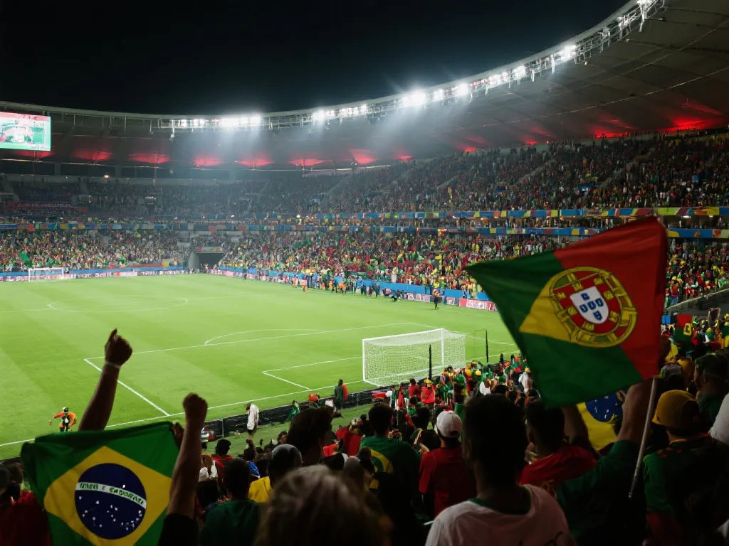 绿茵传奇：世界杯巴西与葡萄牙的巅峰对决